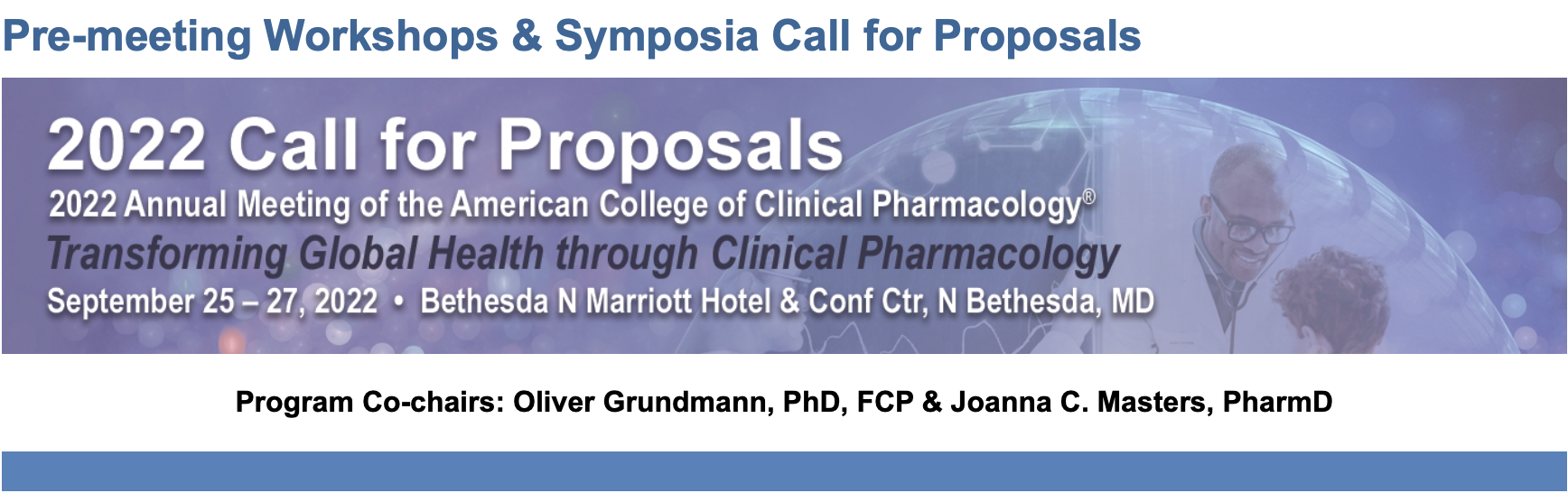 ACCP 2022 Call for Proposals